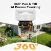 Anlapus Solar Security Camera Wireless Outdoor, 2.5K Pan/Tilt 6-Cam Kit with Solar Panel, Wireless Home Security Camera System with PIR/AI Detect, Color Night Vision, No Monthly Fee, 64GB Memory Card view 4