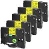 5PK 12mm Flexible ID Laminat Tape Compatible for B-Other TZe-FX631 Black on Yellow Label Cartridge for P-ouch Printer PT-1010 view 1