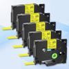 5PK 12mm Flexible ID Laminat Tape Compatible for B-Other TZe-FX631 Black on Yellow Label Cartridge for P-ouch Printer PT-1010 view 2