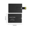 High Speed Custom USB Flash Drive for Data Transfer, Customized USB Data Storage Device, Black Credit Card Design, Bulk Personalized USB Thumb Drive for Brand Promotion (4G,10PCS) view 2