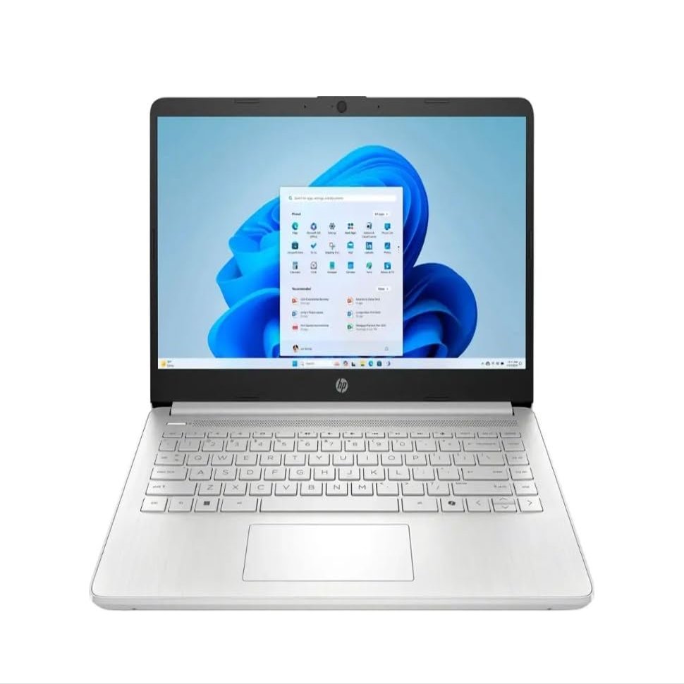 HP Student Laptop, Intel Processor N150(up to 3.6 GHz),8G RAM, 128GB Storange, 14 Inch LED Screen,1 Year Office 365, Windows 11 Home,Silver
