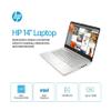 HP Student Laptop, Intel Processor N150(up to 3.6 GHz),8G RAM, 128GB Storange, 14 Inch LED Screen,1 Year Office 365, Windows 11 Home,Silver view 3
