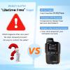 8 Pack TIDRADIO Global Rapid Walkie Talkies Unlimited Range 4G LTE PoC(Push-to-Talk Over Cellular) Radios Nationwide PTT Long Range Two Way Radio for Family,Company,Logistics,TD-M13 with SIM Card view 2