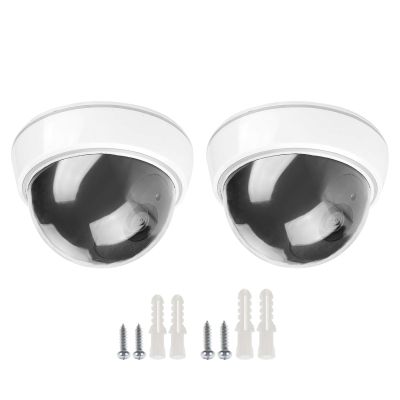 Whoasyst Realistic Simulated Security Camera Outdoor Indoor Use ABS Materials Fake Surveillances Monitor for Home Business 2pcs Budget Friendly CCTV Camera