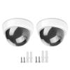 Whoasyst Realistic Simulated Security Camera Outdoor Indoor Use ABS Materials Fake Surveillances Monitor for Home Business 2pcs Budget Friendly CCTV Camera view 1