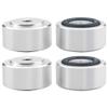 4 Pcs HiFi Speaker Spikes Stand Feet Pad Aluminum Alloy Speaker Fixing Feet Pad Anti-Slip Isolation Absorb Shock Amplifier Base Feet for Speakers CD Amplifier view 1