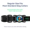 Dog AirTag Holder for Dog Collar, Soft Silicone Slide-On Case for Apple AirTag, No-Dangle Quiet Protective Holder with Eye-Catching Pet Character Designs, Black-Surfer view 3