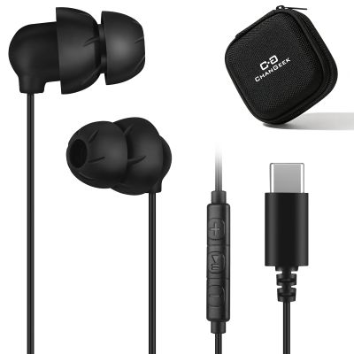 Sleep Earbuds, USB-C Wired Sleep Headphones with Mic, for Side Sleepers