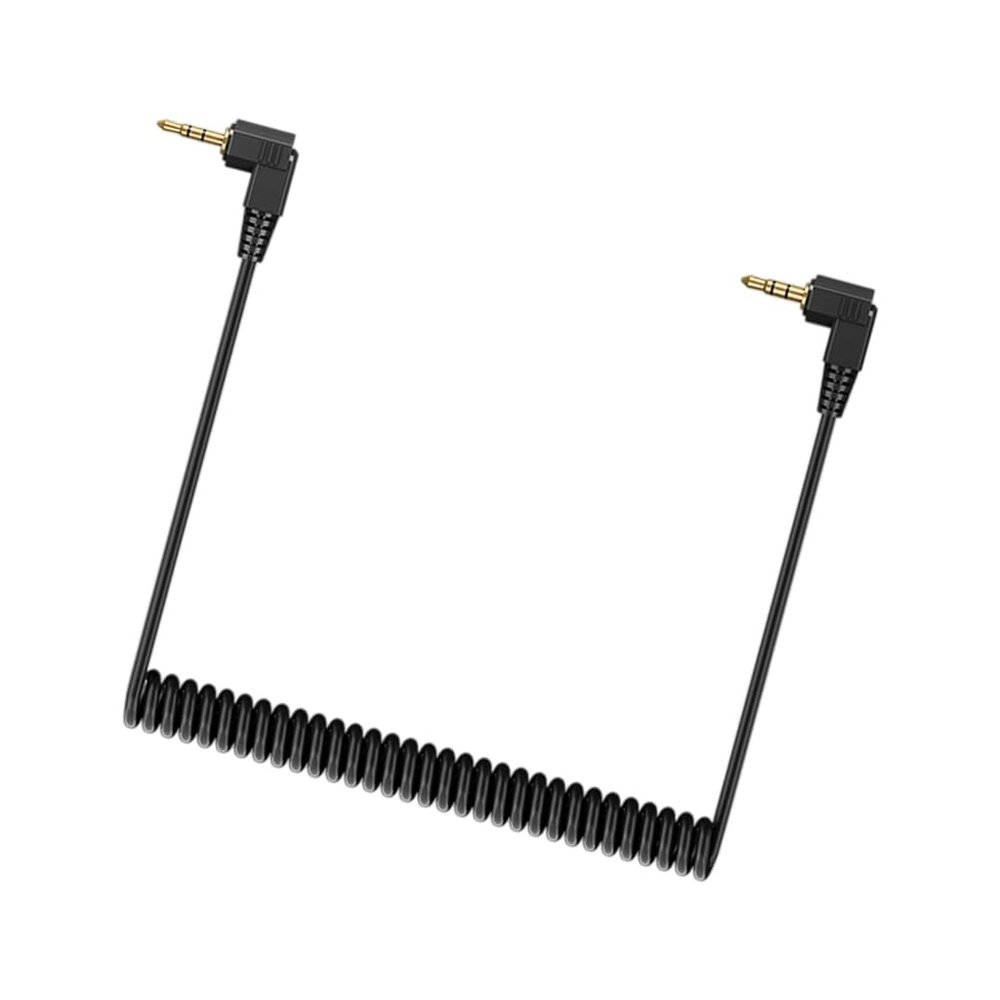 APGLSXY Spring Stretch 2.5mm Flash PC Syncing Cord Gold Plate Connectors for Cameras