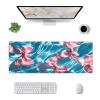 Pink Bow XXL Gaming Mouse Pad, 31.5 X 12 Inch Ultra-Smooth Surface Desk Pad with Stitched Edges, Non-Slip Waterproof Computer Mat for Mouse and Keyboard view 3