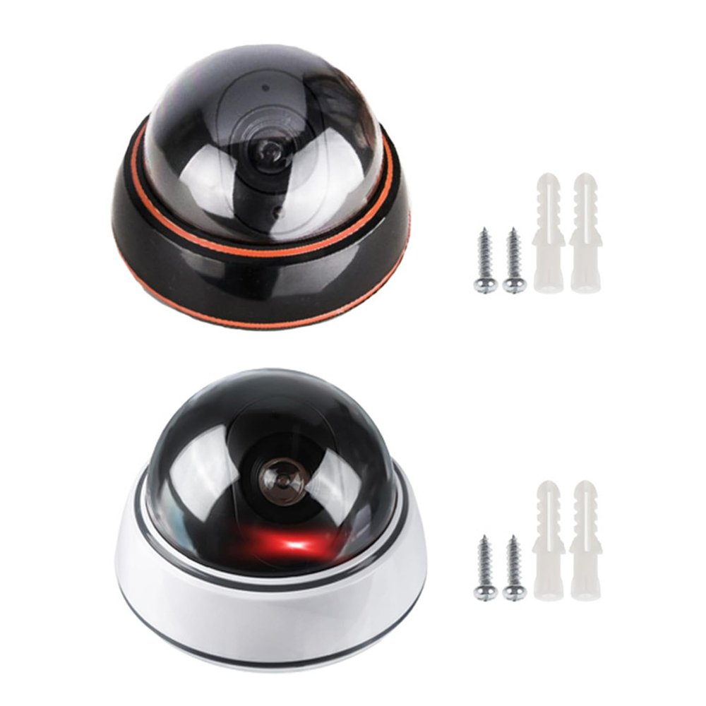 Whoasyst Simulated Security Camera Outdoor Visual Deterrence ABS Fake Surveillances for Residential Shed Warehouse Maintenance Less Weather Abs Fake Camera