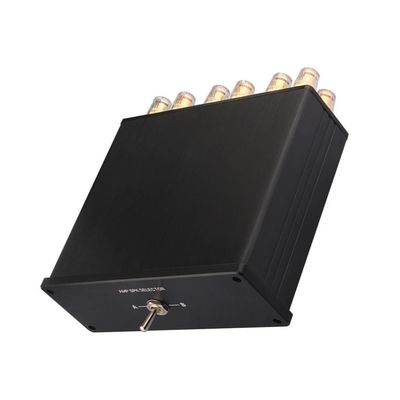 APGLSXY 2 in 1 Sound Selectors Box Gold Plateds Coppers Terminals Speaker Selectors Switches for Amplifiers and Speakers
