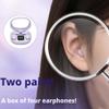 2026 New Ultra Mini 2-Pack Bluetooth Earbuds, 2 Pairs Semi-in-Ear Mini Sleep Earphones,Bluetooth Earbuds in-Ear Noise Cancelling Mic for Side Sports Work,Invisible Short-Stem Design view 4