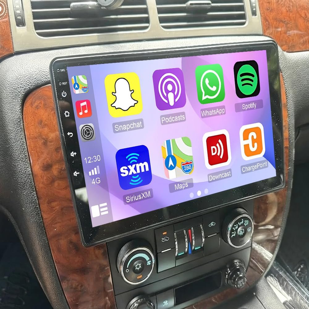 10.1 Inch IPS Touchscreen Android 13 Car Stereo for Chevrolet Silverado 3500HD 2007 2008 2009 2010 2011 2012 with Wireless CarPlay & Android Auto Car Radio, Support,Bluetooth, Backup Camera, SWC