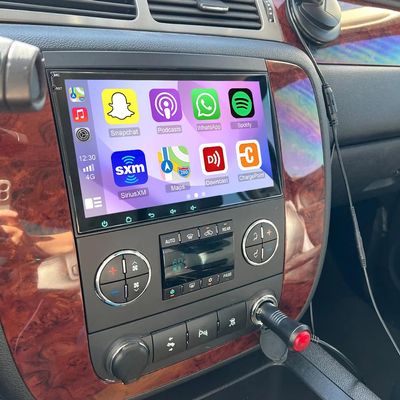 4+64G Car Radio Stereo Upgrade for Chevrolet Silverado 1500HD 2007-2012, Android 14 with 8 Inch Touch Screen/Backup Camera/Wireless CarPlay & Android Auto/GPS BT FM/RDS Mirror Link SWC+Backup Camera