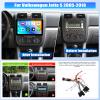 [4+128G] Android 15 Car Radio Stereo for Volkswagen Jetta 5 2005-2010 with Wireless Carplay&Android Auto,10.1 Inch Car Radio with Mirror Link Bluetooth FM/RDS WiFi GPS EQ DSP SWC+AHD Backup Camera view 2