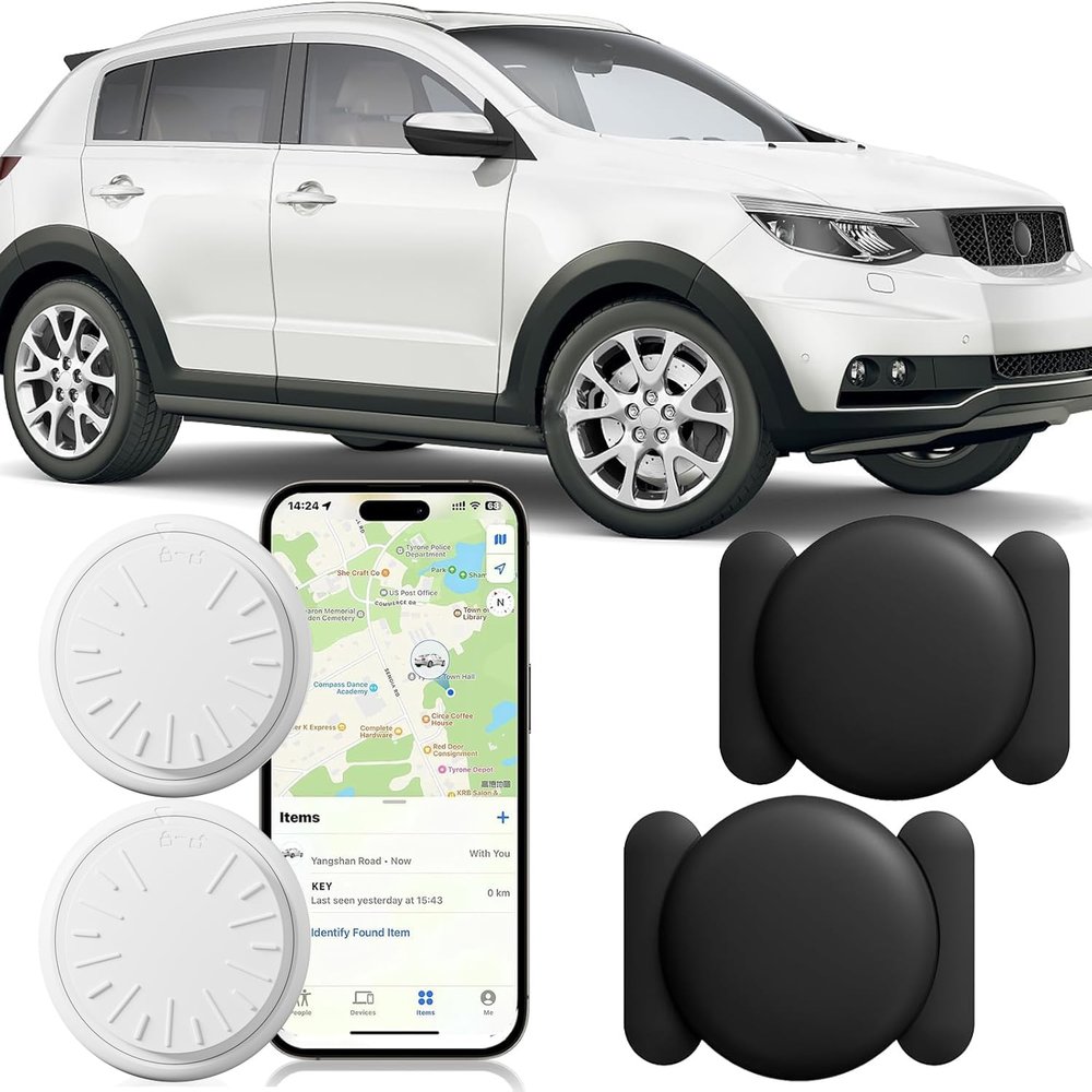 GPS Tracker for Vehicles - Car Tracker Device Hidden for Vehicles, Real-Time Mini Tracker Device for Vehicles, No Monthly Fee Subscription No SIM Card Required(Available for Android and iOS) -2 Pack