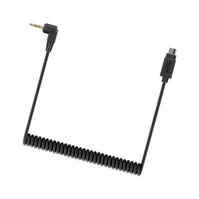 APGLSXY Spring Stretch 2.5mm Flash PC Syncing Cord Gold Plate Connectors for Cameras
