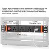 10-Inch Rack Mount PDU Power Strip, 1U Half-Rack Power Distribution Unit, 3 AC Outlets, 2 USB-A Ports, 15A Resettable Overload Switch, 6 ft 16AWG Cord for 10'' Mini Server Network Cabinets/Rack/Self view 3