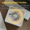 Portable CD Player, Speaker Player with 4 Dreamy Mood Lighting, Support CD/CD-R/CD-RW/MP3/WMA and 3.5" Stereo Audio Output/External Headphone Jack, Unique Gift for Music Enthusiasts view 3