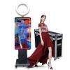 Magic Mirror Photo Booth with 21.5in Touch Screen Photo Booth Machine with RGB Light,Idea Printing and Share for Event Rental Party (Black, Photo Booth Machine) view 1
