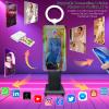 Magic Mirror Photo Booth with 21.5in Touch Screen Photo Booth Machine with RGB Light,Idea Printing and Share for Event Rental Party (Black, Photo Booth Machine) view 3