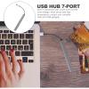 ASAKKURA USB 3.0 Hub 7-Port USB Port Expander Splitter for Laptop for Desktop and Computer Accessories for Data Transfer and Peripheral Connection view 3