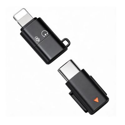 CharLok Type C Adapters for DJI Mic Mini, with USB C Adapter for Lightning Port Devices for iPhone Smartphone/PC/Mac Connector Accessories, Wireless Microphone Receiver, Plug and Play