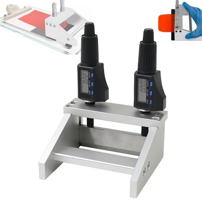 Wlikoci Digital Display Film Applicator, 100/150/200/300mm Wet Film Preparation Device with Micrometer, 1-6000m Adjustable, Graduation Value 1m for Experimental (width100mm)