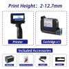 SHIHUANI 12.7mm/25.4mm Portable Metal Suitcase Handheld Inkjet Printer for Logo Label Date Image(12.7mm with 1 Ink(EU)) view 2