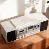 Portable CD Player with Bluetooth, Desktop CD Music Players for Home, Volume Control Knob, Supports Transcription Functions, for Home (White) view 1