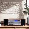 Portable CD Player with Bluetooth, Desktop CD Music Players for Home, Volume Control Knob, Supports Transcription Functions, for Home (White) view 2