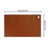 Heated Desk Pad, PU Leather Heated Mouse Pad, Waterproof Non-Slip Desk Mat for Office, Writing and Daily Use(Brown,60cm/23.6in) view 2