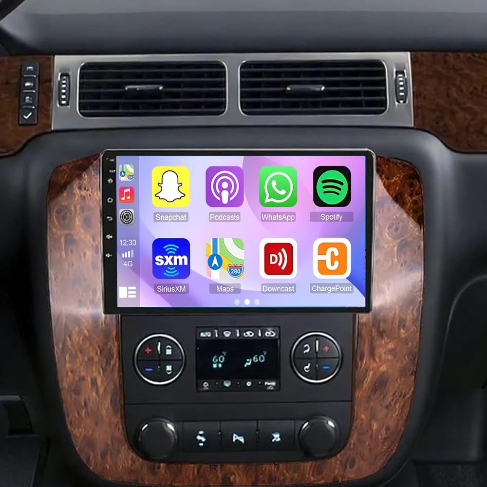 10 Inch IPS Touchscreen Android 15 Car Stereo for Chevrolet Tahoe 2007 2008 2009 2010 2011 2012 2013 2014 with Wireless CarPlay & Android Auto Car Radio,Support WiFi, Bluetooth,Backup Camera, SWC