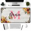 Personalized Mouse Pad with Name and Initial  Custom Monogram Gift for Women, Teachers or Students  Personalized Mouse Pad for Home Office, School Workspace, Birthday Present or Holiday Surprise view 1
