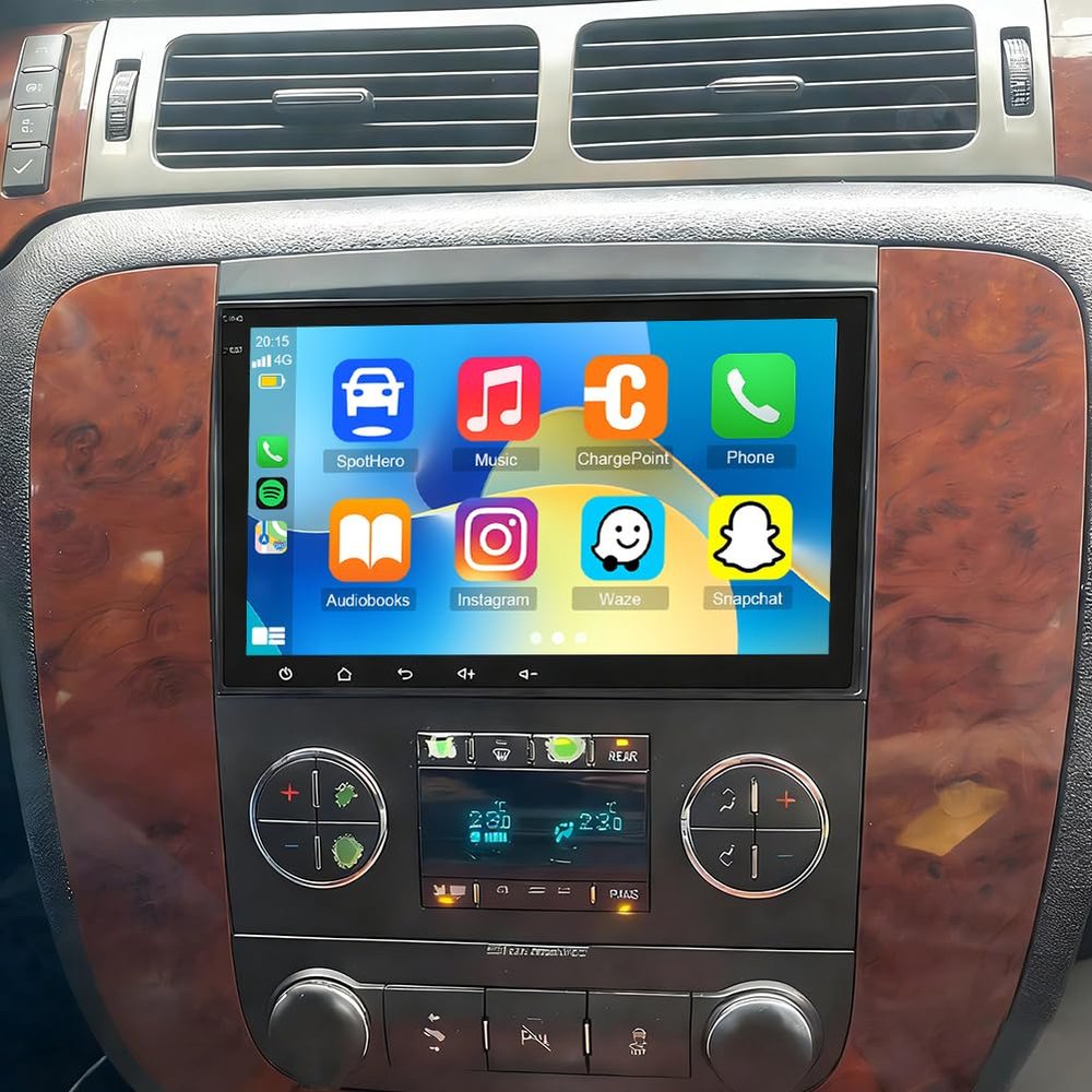 4+64G Android 14 Car Radio Stereo for Chevrolet Avalanche 2007 2008 2009 2010 2011 with Wireless CarPlay & Android Auto,8 in IPS Touchscreen GPS DSP WiFi BT FM/RDS Mirror Link SWC+Backup Camera