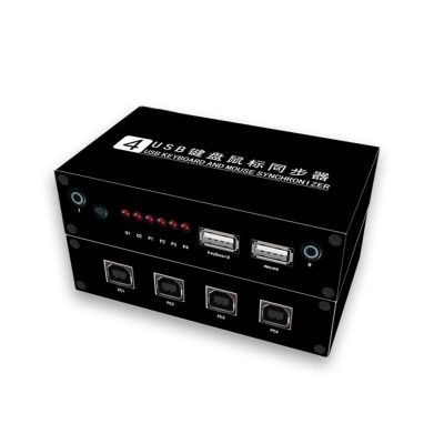 4/8 Ports USB Synchronizer - KVM Switch/Distributor, DNF Keyboard Mouse Shared Display Synchronization Controller(4 Ports)
