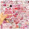 100PCS Book Stickers for Kindle Book Lover Stickers, Pink and Red Romance Reading Bookish Stickers, Waterproof Vinyl Decals for Laptops, Water Bottles, Journals view 3