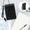 BRIGHTFUFU Wired USB Mechanical Number Pad 19-Key Numeric Keypad for Laptop and Desktop, Compact USB Number Pad Accessory for Financial Accounting and Banking Use view 3