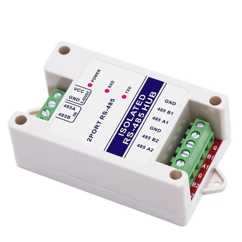 1Pcs 485 Repeater Isolation Industrial RS485 Hub 2Channel Signal Amplifier Anti-Interference Protection(Device only)