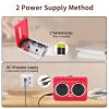 YUEHISY Cassette to MP3 Converter, USB Portable Cassette Tape Player with Built in Speaker and Headphone Jack, Digital Audio Converter (Red) view 2