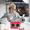 YUEHISY Cassette to MP3 Converter, USB Portable Cassette Tape Player with Built in Speaker and Headphone Jack, Digital Audio Converter (Red) view 3