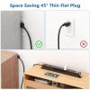 2 Packs 8 Outlet Heavy Duty Power Strip with USB PD 20W, BTU Surge Protector 6FT Cord Long Power Strip with USB A & USB C, Wide Spaced and Wall Mount Metal Powerstrip for Home Office Garage Workshop view 2