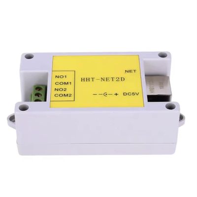 1Pcs 2 Channel DC5V 10A Industrial IP Network Relay Module Remote Controller Ethernet to RS485 Modbus HHT-NET2D