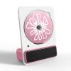 Portable Bluetooth CD Player,CD Music Player,9 Tilt-Up Acoustic Design,Dual Connection Modes, Disc Formats CD, CD-R, CD-RW, for Office (Pink) view 1