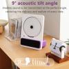 Portable Bluetooth CD Player,CD Music Player,9 Tilt-Up Acoustic Design,Dual Connection Modes, Disc Formats CD, CD-R, CD-RW, for Office (Pink) view 2