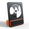 Portable Bluetooth CD Player,CD Music Player,9 Tilt-Up Acoustic Design,Dual Connection Modes, Disc Formats CD, CD-R, CD-RW, for Office (Orange) view 1