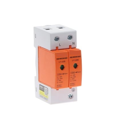 AC SPD 2P 30KA~60KA 420V House Surge Protector Protection Protective Low-Voltage Arrester Device