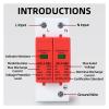 1 pcs House Lightning Surge Protector SPD 1P 2P 3P 4P 40KA 60KA 220V 385V AC Protective Low-Voltage Arrester Device(1P,220V 20-40KA) view 2
