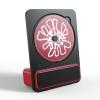 Portable Bluetooth CD Player,CD Music Player,9 Tilt-Up Acoustic Design,Dual Connection Modes, Disc Formats CD, CD-R, CD-RW, for Office (Red) view 1